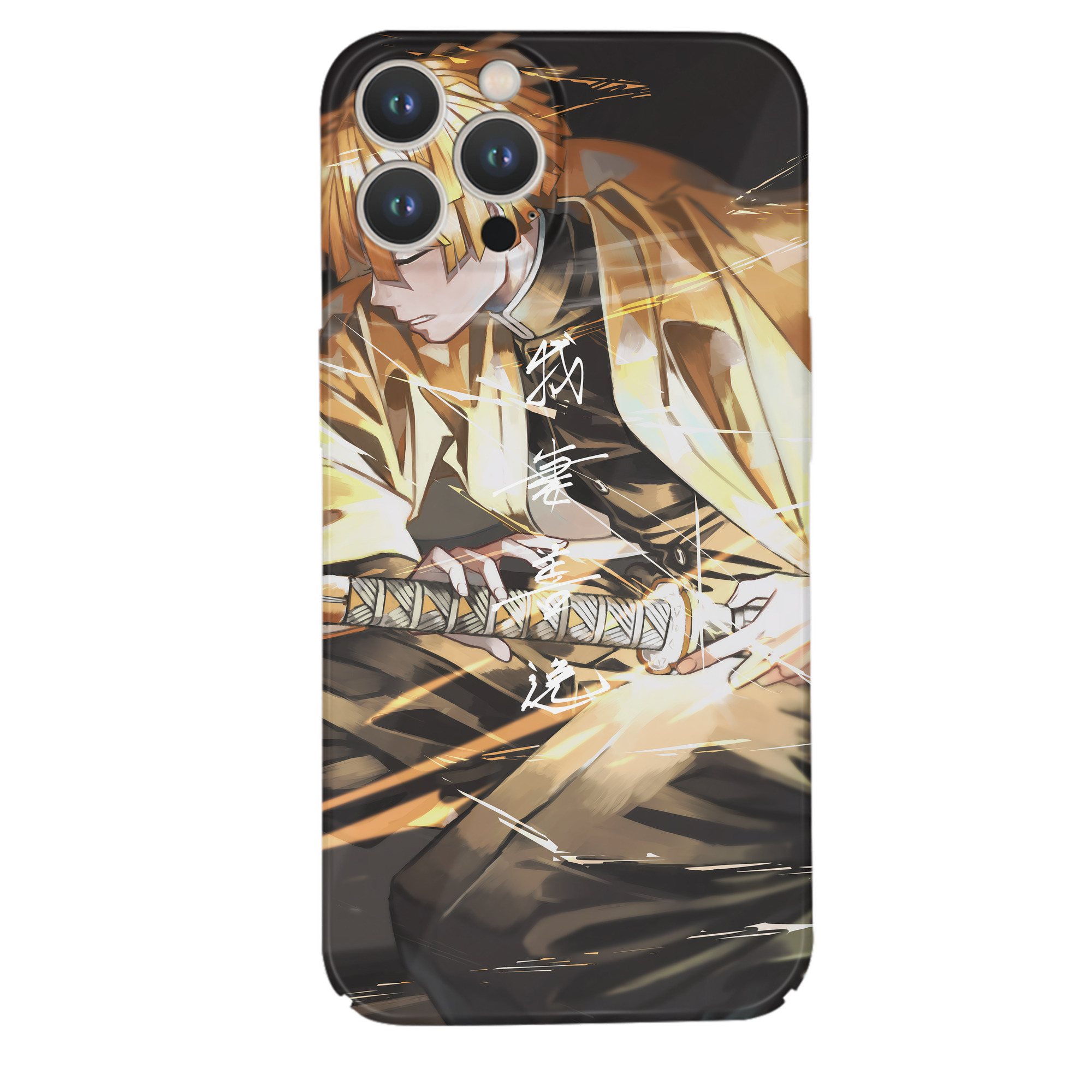 （画像用） 鬼滅の刃（きめつのやいば）我妻 善逸／あがつま ぜんいつ Agatsuma Zenitsu 【iPhone 14シリーズ対応】ハードケース